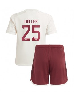Bayern Munich Thomas Muller #25 Dječji Rezervni Dres kompleti 2023-24 Kratak Rukavima (+ kratke hlače)